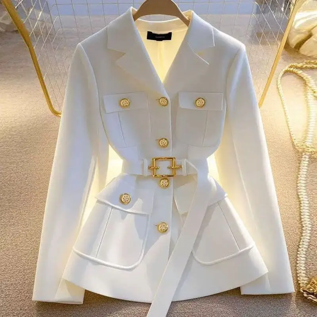 2025 New Cinched-Waist Suit Woman Jacket Casual Versatile Fashionable Unique And Elegant Suit Coat For Ladies