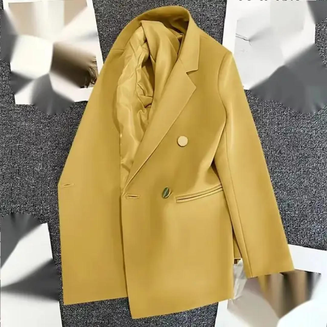 New Fashion Women Blazers Elegant Korean Casual Solid Jacket with Long Office Lady Jacket Outerwear Clothes