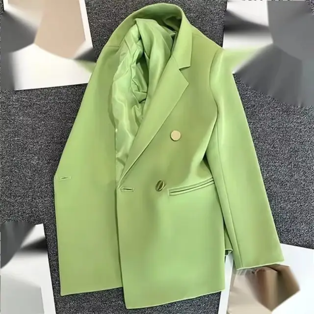 New Fashion Women Blazers Elegant Korean Casual Solid Jacket with Long Office Lady Jacket Outerwear Clothes