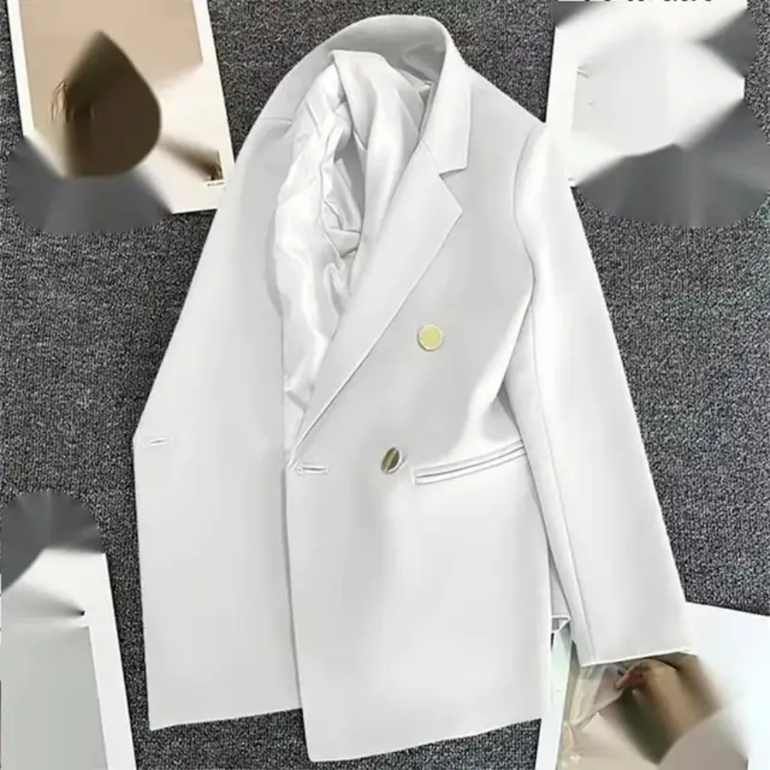 New Fashion Women Blazers Elegant Korean Casual Solid Jacket with Long Office Lady Jacket Outerwear Clothes