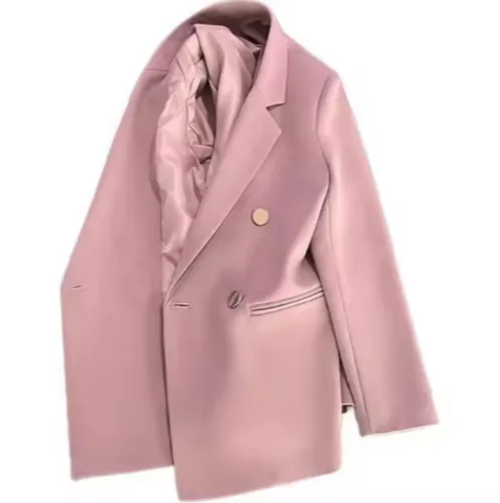 New Fashion Women Blazers Elegant Korean Casual Solid Jacket with Long Office Lady Jacket Outerwear Clothes