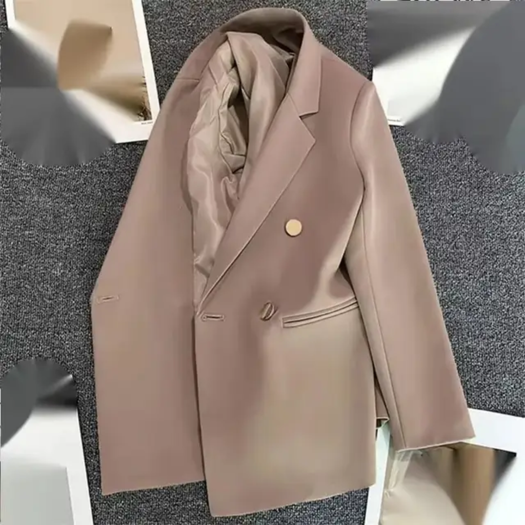 New Fashion Women Blazers Elegant Korean Casual Solid Jacket with Long Office Lady Jacket Outerwear Clothes